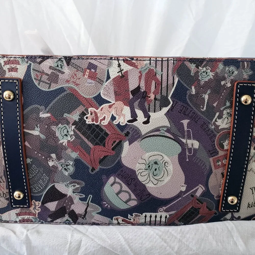 Disney Dooney Bourke Haunted Mansion Satchel & HM Themed Wallet - Picture 3 of 7